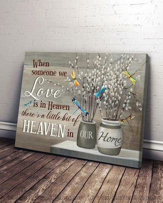 Gift For Dragonfly Lover Dragonfly Canvas Your Loved Ones in Heaven Landscape Wall Art Canvas HH Memorial Gifts
