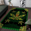 Mandala Weed Canabis Weed Pot Leaf Pot Head Rectangular Rug CH