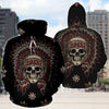 3D Native Skull Printed Hoodie 006 - designfullprint