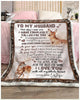 Blanket Deer To my husband The day I meet you