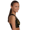 Padded Gym Fitness Sport 3D Golden Skull Printed Athletic Bra 001 - designfullprint