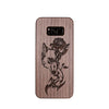 Wood Phone Case for Universal Models -Wolf and Rose 004 - designfullprint