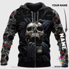 Skull Gift Red Eyes Screaming Skull Multi Types Personalisierter Pullover Hoodie mit Reißverschluss, Langarmhemd und Langmantel Unisex Größe SK Sweatshirt Hoodie