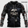 Skull Gift Red Eyes Screaming Skull Multi Types Personalized Pullover Skull Zip up Hoodie, Long Sleeve Shirt and Long Coat Unisex Size SK Skull Sweatshirt Skull With Hoodie