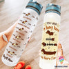 Dachshund Dog You Want A Long Love So Here I Am Water Track Bottle NHD Gifts For Dog Lovers
