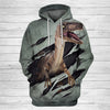 3D Velociraptor Unisex Hoodie - designfullprint