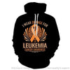 We Wear Orange For Leukemia Awareness Cancer Unisex Hoodie luekemia