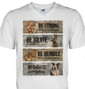 Stripe Strong When You Are Weak Rabbit Tshirt LH