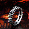 Unique Thin Skull Stainless Steel Ring
