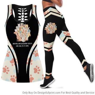 One Dog At A Time Tank Top Legging Set Gifts For Dog Lovers