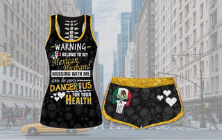 Warning I Belong To My Mexican Husband Tank and Shorts Set