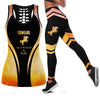 Cowgirl Yellow Tank Top And Leggings Set