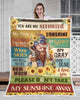 Gift For Hippie You Are My Sunshine Gypsy Hippie Sherpa Blanket HG
