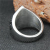 Stainless Steel Silver Skull Biker Ring