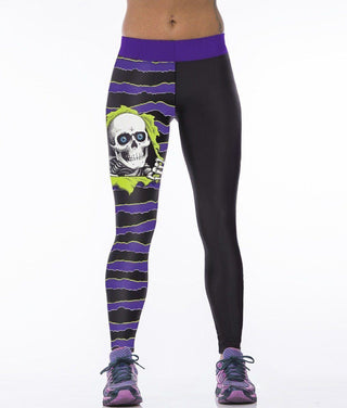 High Waist Skull Leggings