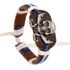 Vintage Punk Skull Leather Bracelet