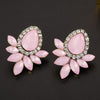 Sweet Metal with Gems Ear Stud Earrings - designfullprint