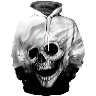 3D Skull Hoodie - designfullprint