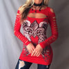 Bodycon Long Sleeve Wings