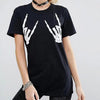 Skull Hand Printed Top - designfullprint
