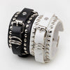 Leather Rivet Buckle Belt Bracelets Bangles