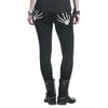 Skull Printed Hollow Hole Leggings - designfullprint