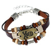 Handmade Bronze Skull Bracelet for Men