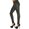 Sexy Faux Leather Black Pants - designfullprint