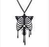 Human Body Skeleton Skull Pendant Necklace