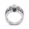 Crystal Gothic Punk Flower Heart Skull Rings