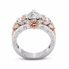 Crystal Gothic Punk Flower Heart Skull Rings