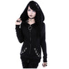Black Crop Top Hoodies