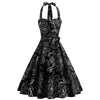 Vintage Women's Gothic Floral Dress