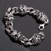 Classic Fashionable Heavy Skull Biker Bracelet