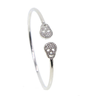 Antique Silver Color Skull Bracelet - designfullprint