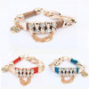 Crystal Skull Multi-Color Charm Bracelets