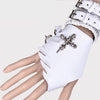 Leather Cross Bracelet Gloves