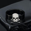 Stainless Steel Classic Silver Skull Ring - designfullprint