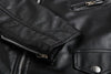 Men Leather Jacket Motorcycle Jacket Black