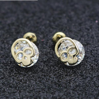 Cute Hollow Skull Stud Earrings