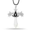 Alloy Cross Shape Skull Pendant Necklace