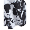 Skull Print Lace Panel Tank Top - designfullprint