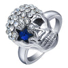 Crystal Luxury Women's Skull Zircon Engagement Ring