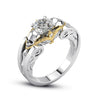 Skull Skeleton Hand CZ Ring