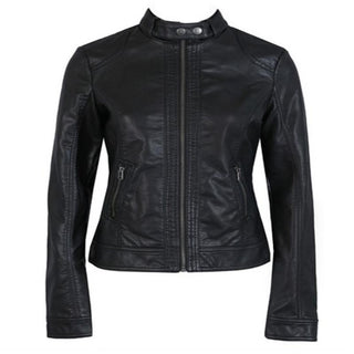 Black Faux Leather Jacket