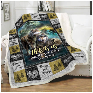 Wolf Fur Blanket Wolf Blanket HG