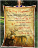 MK Blanket Deers To My Husband You And Me