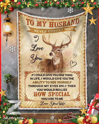 MK Blanket Deer Husband How Special You Are