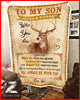 Deer Blanket To My Son You Are Braver Than You Believe