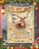 Deer Blanket To My Son You Are Braver Than You Believe